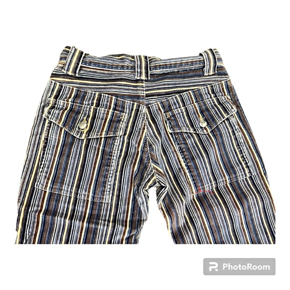 Joie - Corduroy striped pants with button pockets - 24 - Vintage - Picture 3 of 16